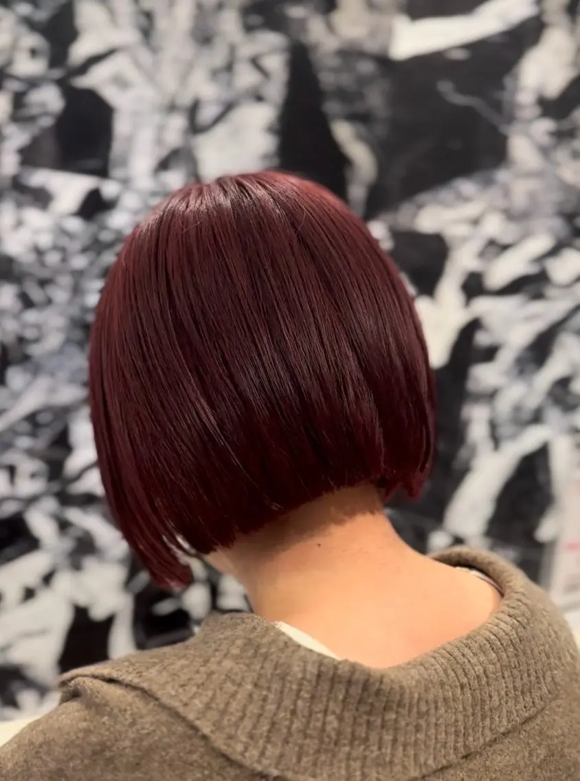 ショート カラー ヘアカラー トリートメント 石原 光のヘアスタイル