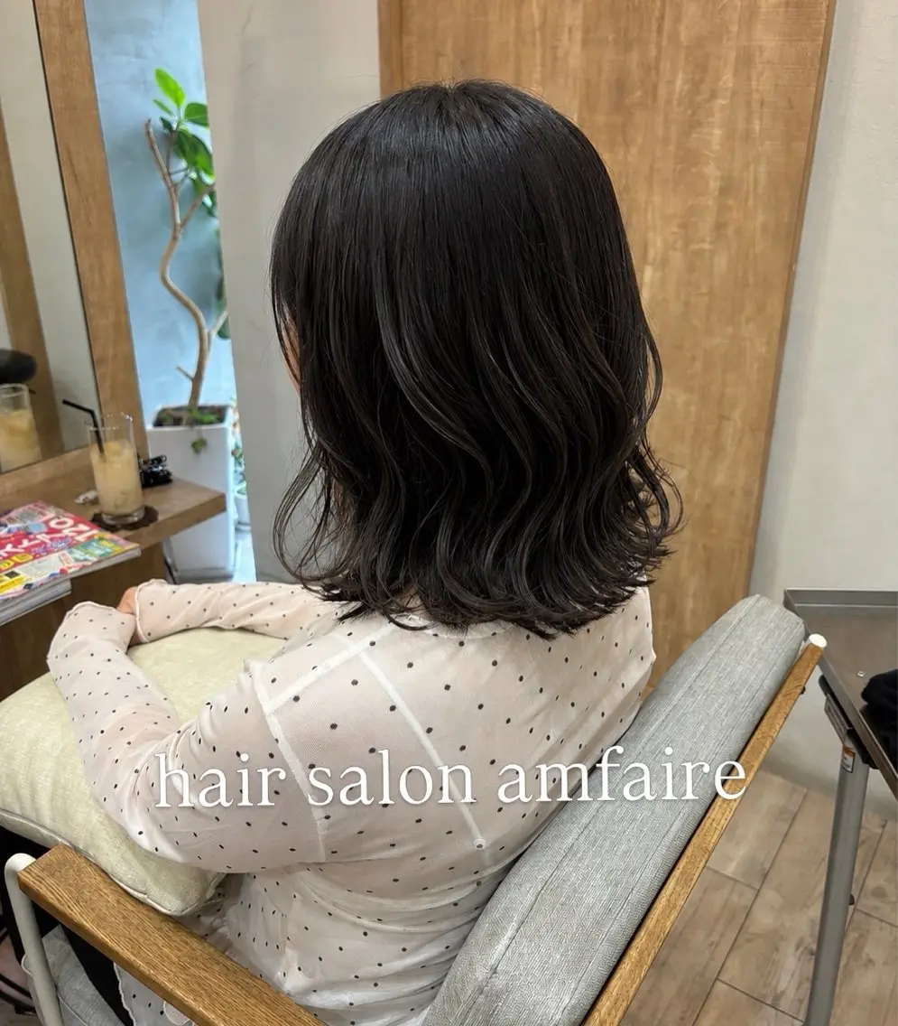 ミディアム shimizu .のヘアスタイル
