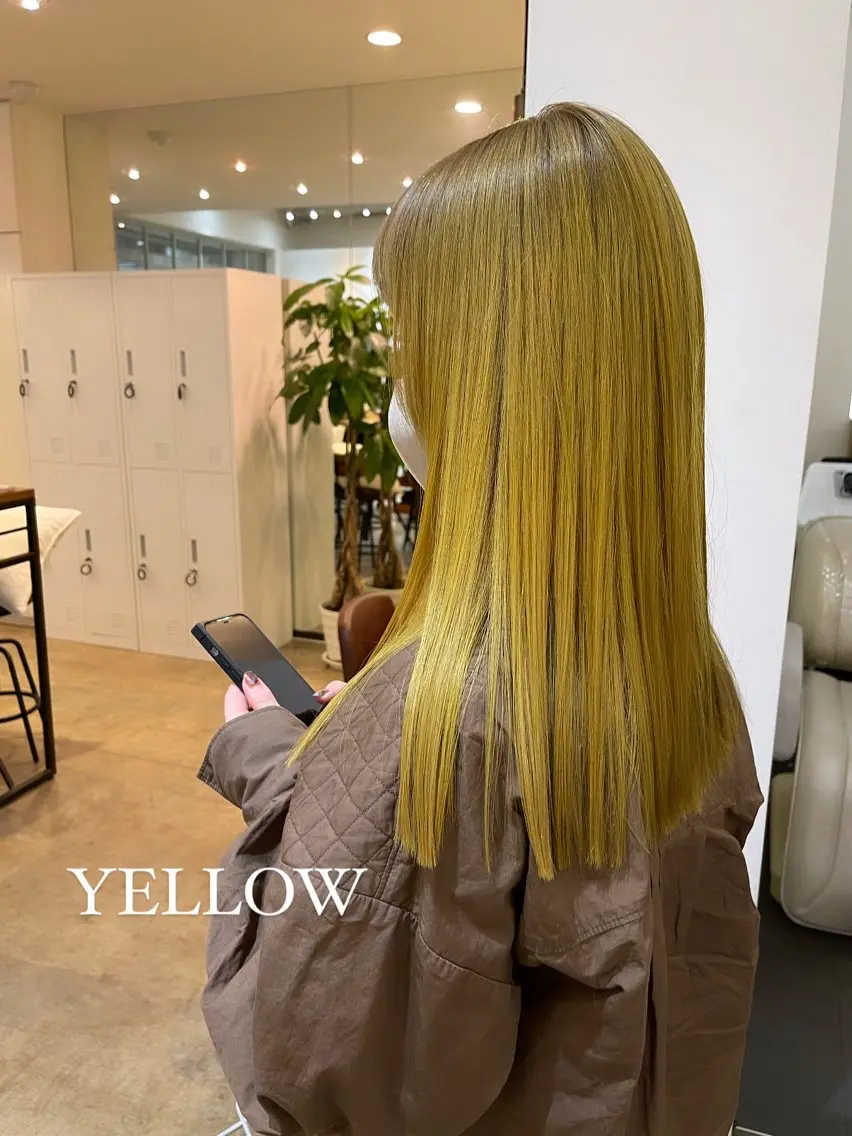 【ケアブリーチでフルブリーチ‼️】+髪質改善ケアカラー🫧+ 3step treatmentでフルケア🍒◎の写真