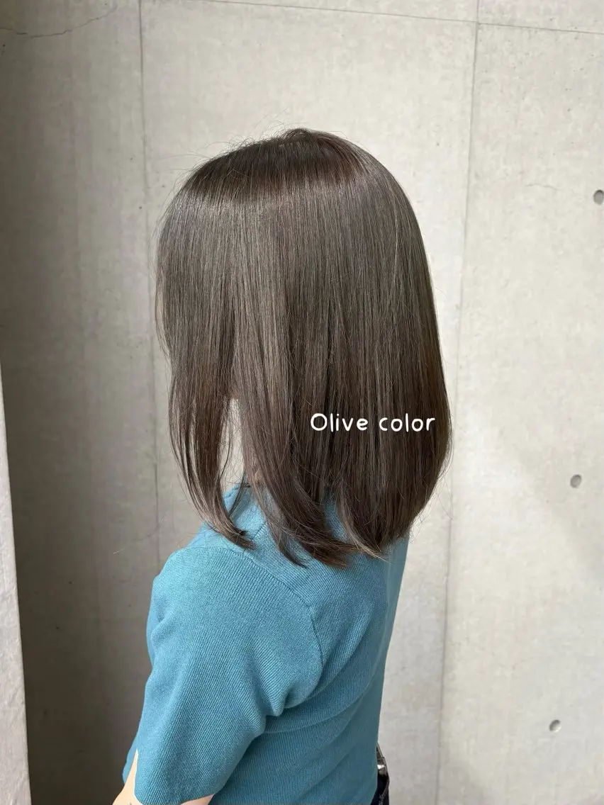 カラー オリーブカラー レナ🧸‪🤎 アメリシュシュのヘアスタイル