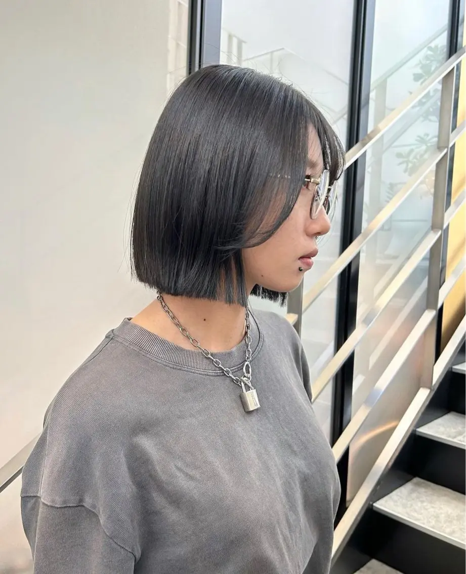 ミディアム カラー パーマ ヘアアレンジ キッズ ボブ 韓国風ヘア stylist 🌸 kana.のヘアスタイル