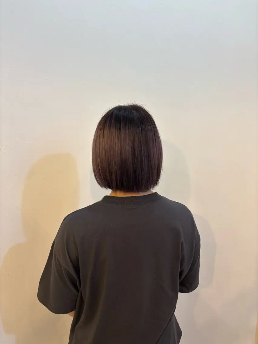 ショート パープルカラー トリートメント 松本 さくらのヘアスタイル