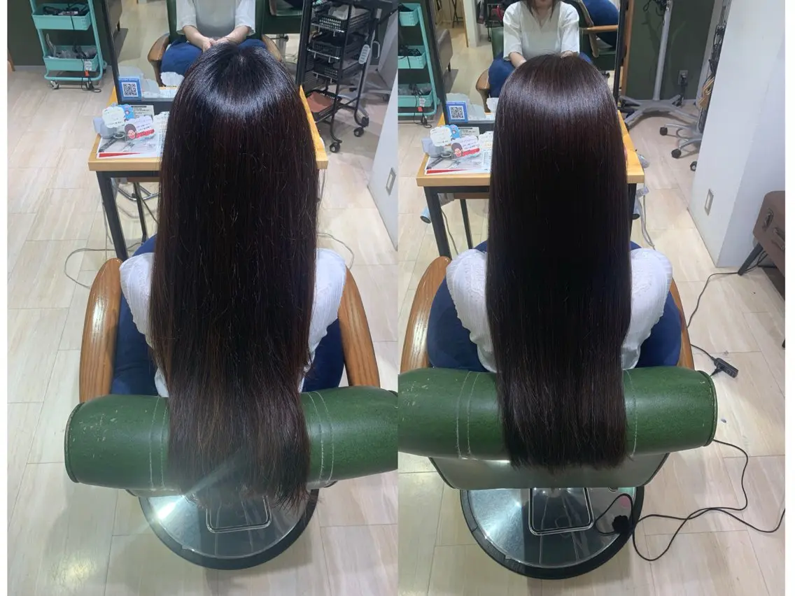 ロング カラー アッシュ ブラウンカラー ナチュラルブラウン パラッチ MIKAのヘアスタイル