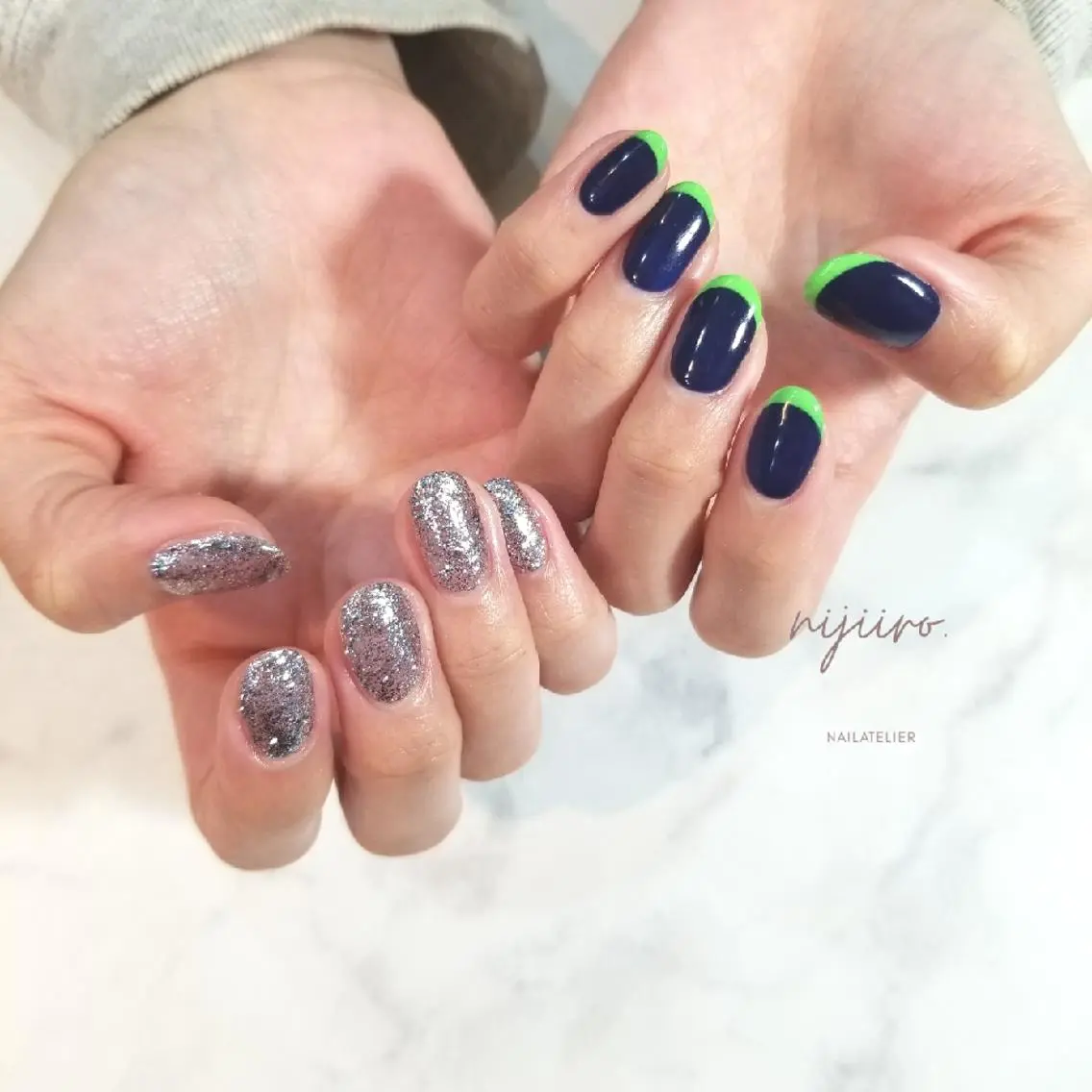 ネイル ハンドネイル nijiiro🌈 サトウのネイルデザイン