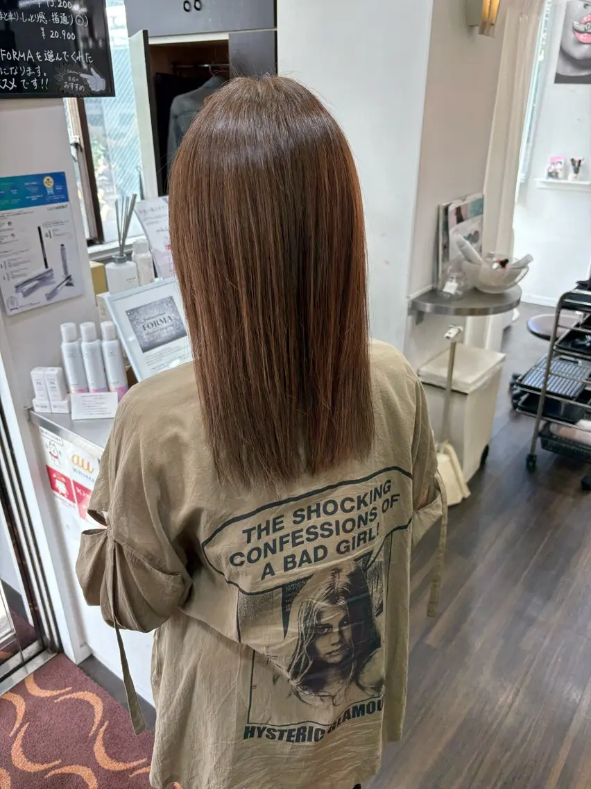 セミロング ヘアカラー トリートメント 髪質改善FORMA 💫S.Katohのヘアスタイル