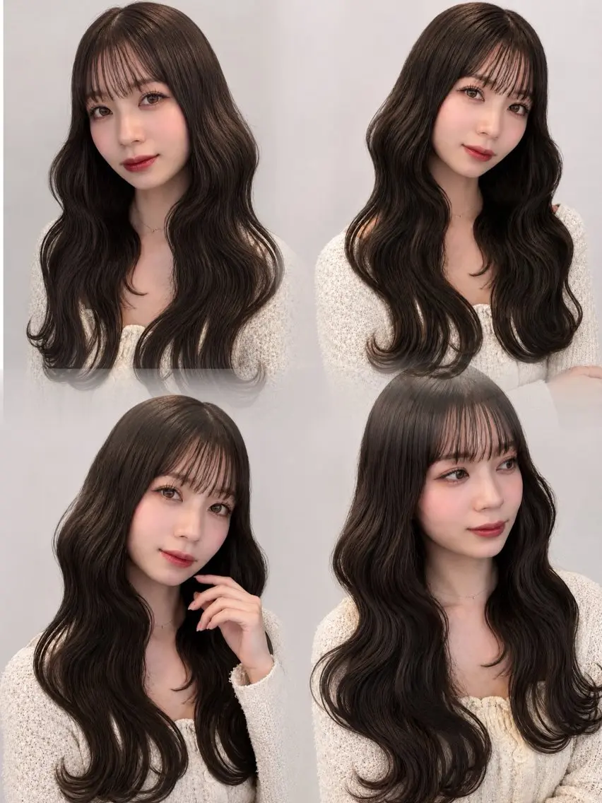 ロング カラー ヘアアレンジ ヘアカラー トリートメント 🌿巴結生🌱大宮 ミルクティーベージュのヘアスタイル