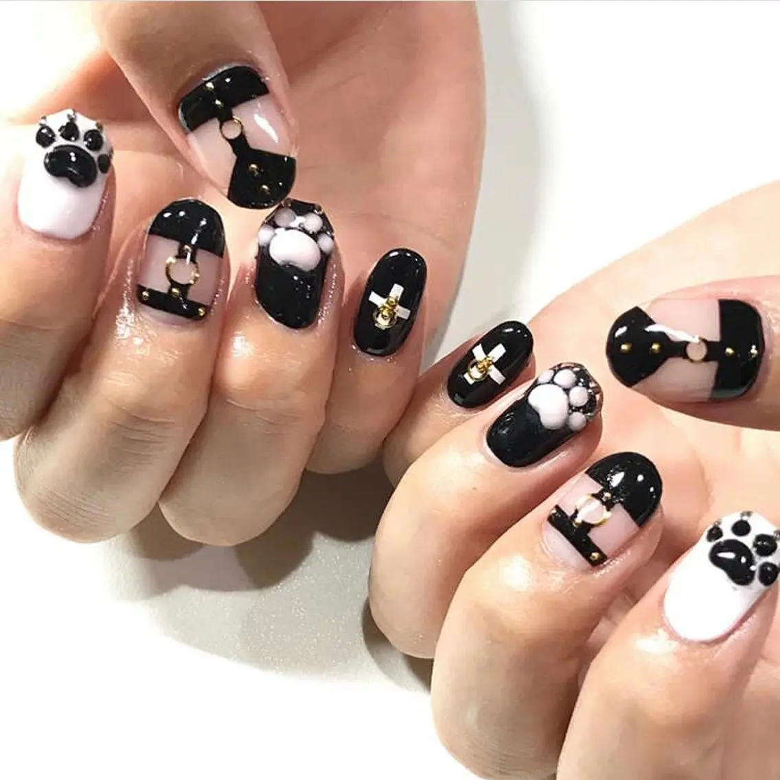 ネイル 渋谷／チップ長さ出し 👑アプレgel-xのネイルデザイン
