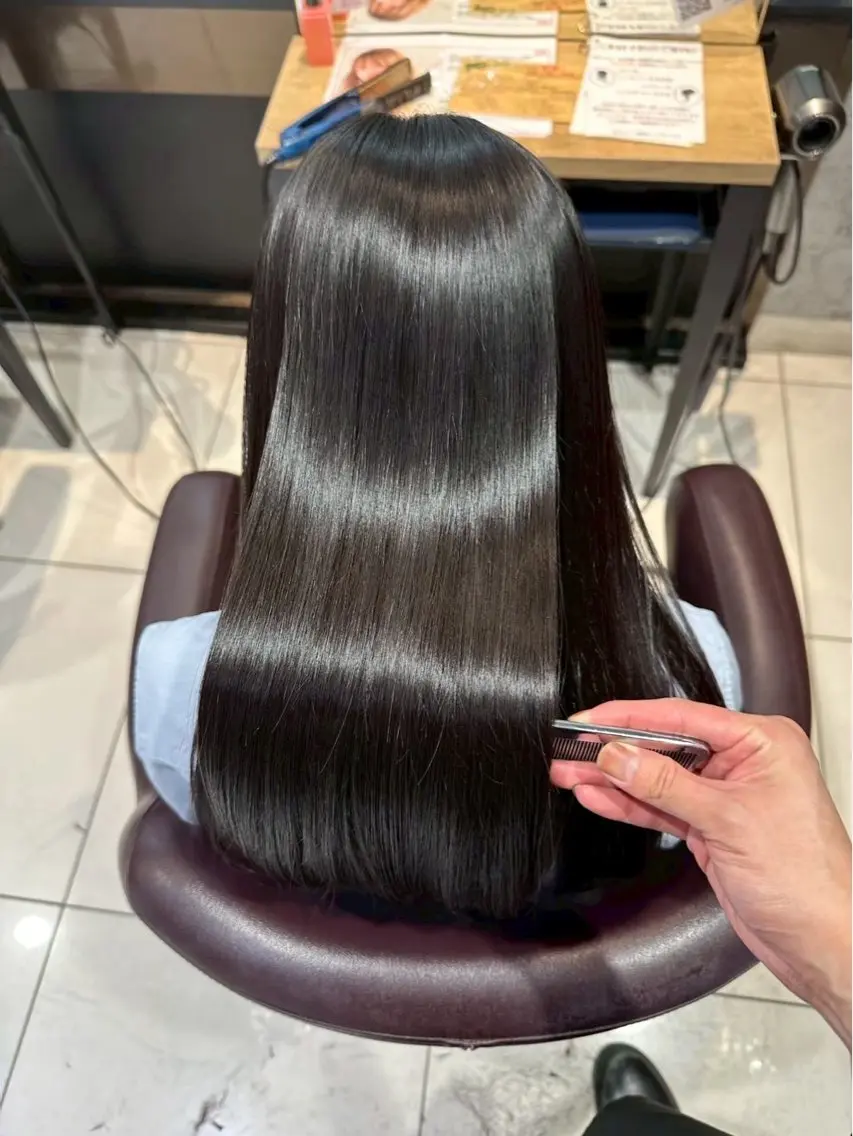 カラー ブリーチ 髪質改善 ヘアカラー トリートメント ✨ダメージレス艶 カラー✨/ ひなののヘアスタイル