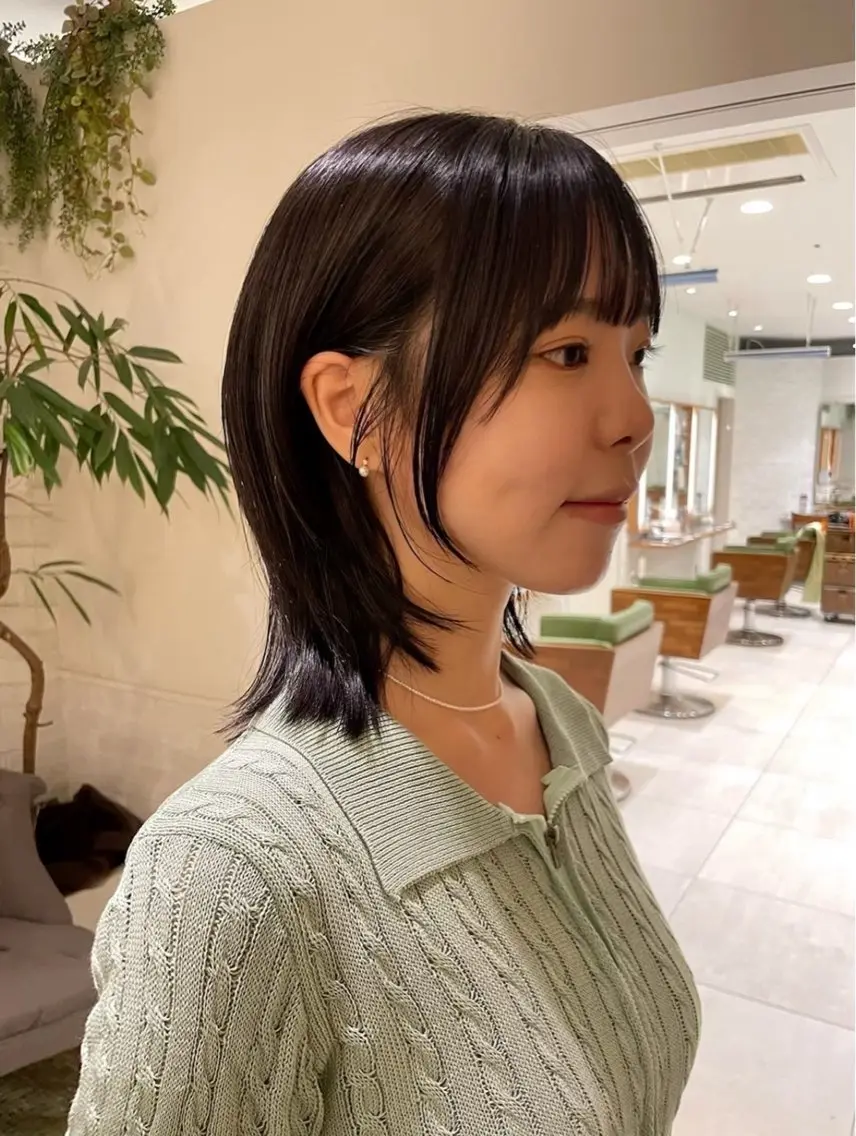 ミディアム ミディアムレイヤー レイヤーカット カット 石渡このみ 🍊レイヤーカットのヘアスタイル