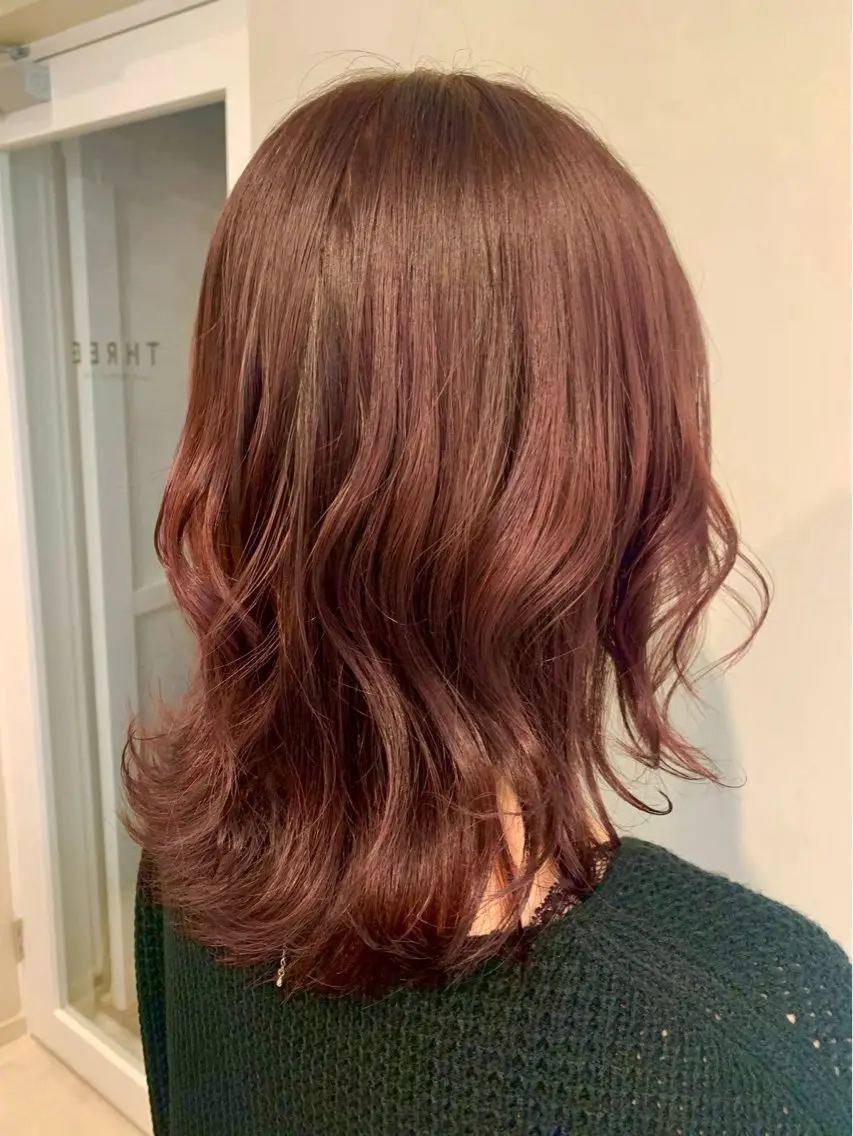 セミロング 濱村 飛来のヘアスタイル