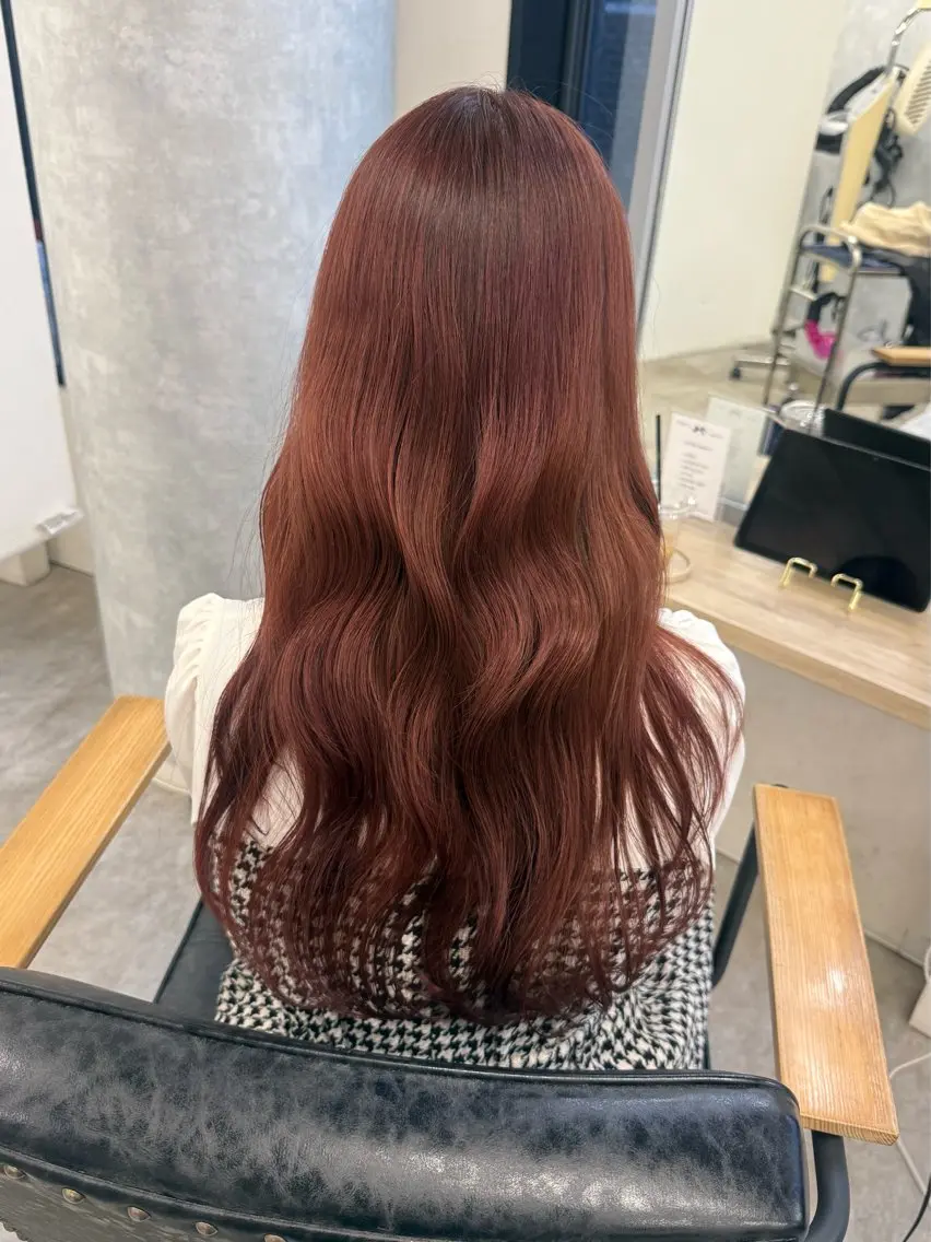 ロング カラー ヘアアレンジ ピンクカラー ヘアカラー トリートメント Himawari♡ 柔らかいカラーのヘアスタイル