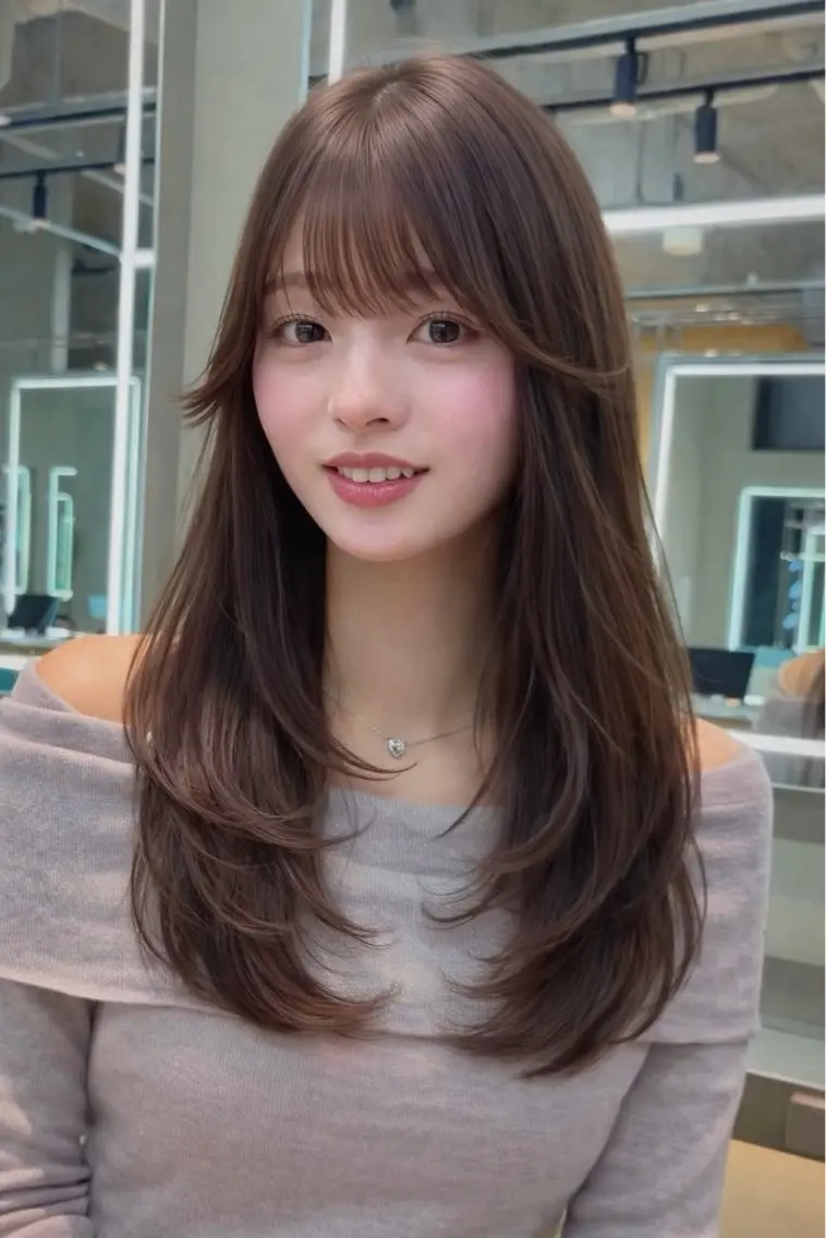 セミロング カラー ベージュカラー ブリーチ 透明感カラー ブリーチなしカラー 髪質改善 カット ヘアカラー トリートメント 【博多髪質改善】 吉村 清志のヘアスタイル