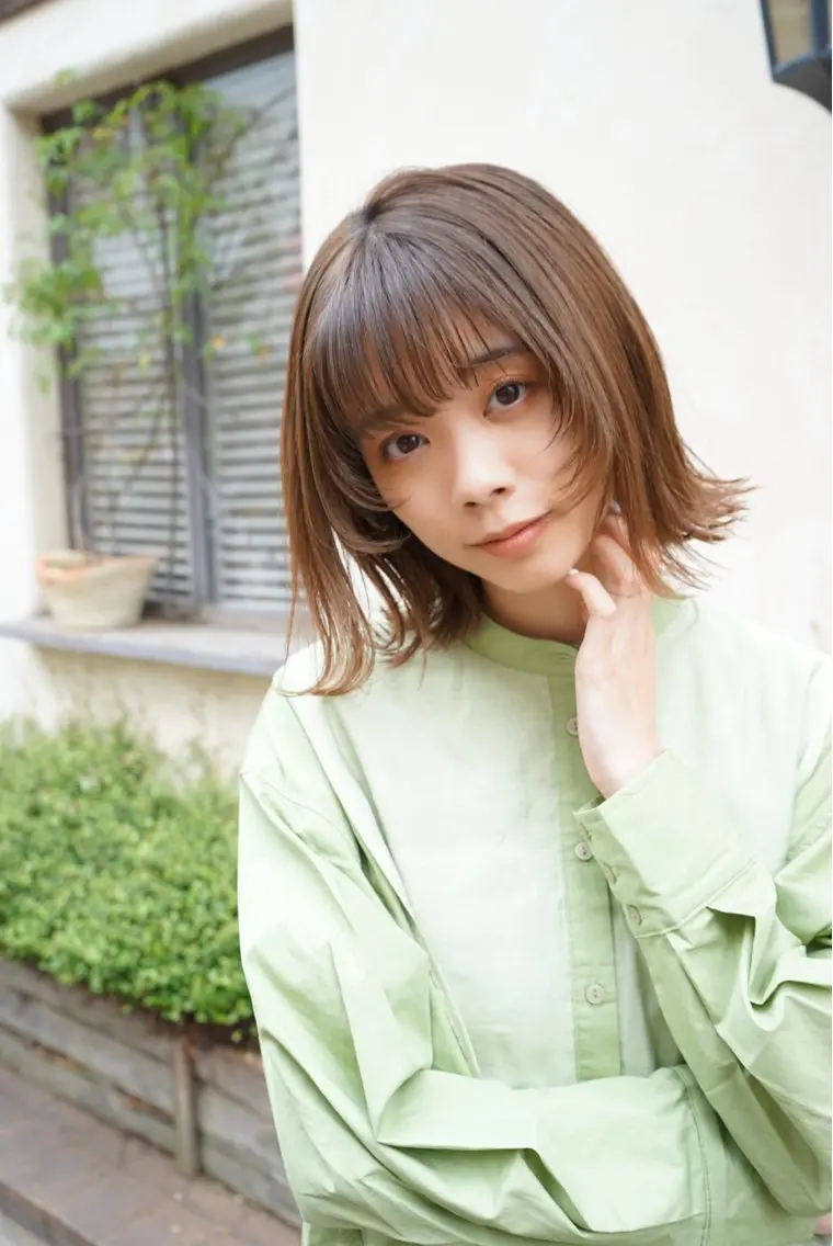 ミディアム 似合わせカット 髪質改善 縮毛矯正/ レイヤー/銀座/本木のヘアスタイル