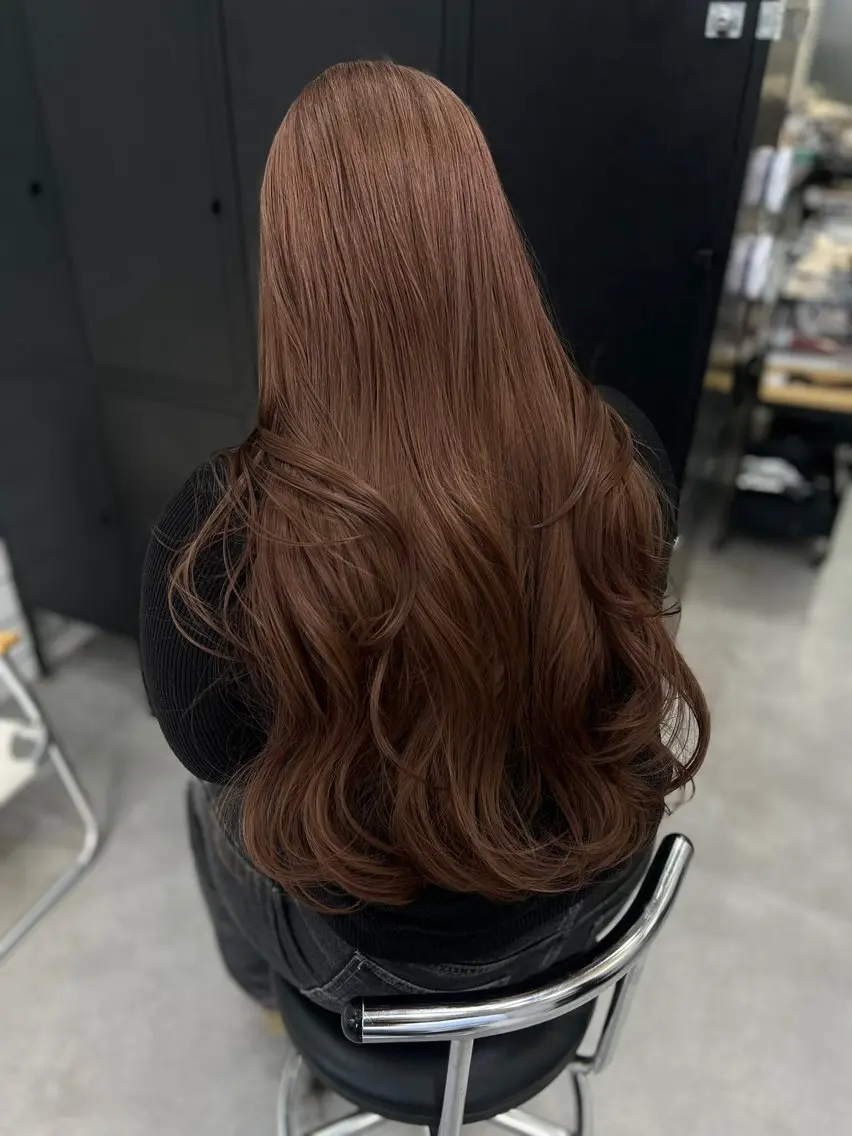 ロング カラー ヘアカラー 田中 みなみ／メンズカットのヘアスタイル
