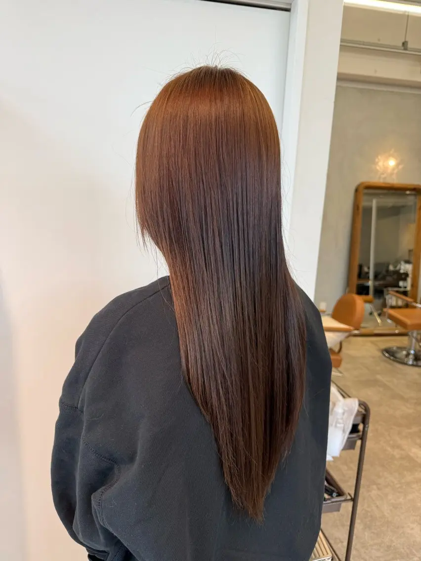 ロング カラー ヘアカラー 髪質改善🫧 yuzuhqのヘアスタイル