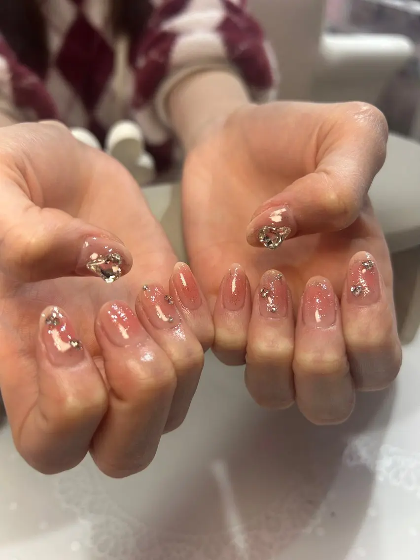 ネイル ワンホンネイル りぼんRe:born 🎀のネイルデザイン