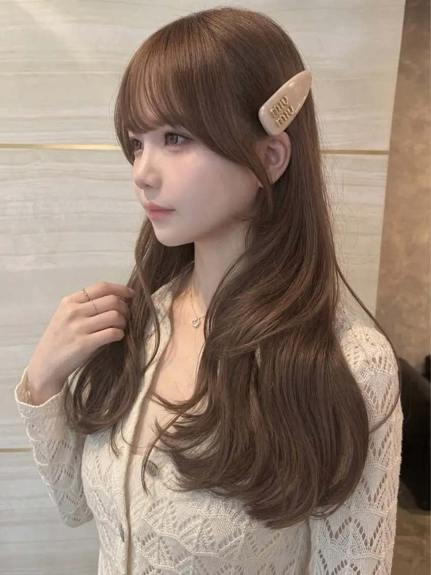 ロング カラー 透明感カラー 似合わせカット ヘアカラー トリートメント 🎀りな🎀透明感 カラー特化大宮のヘアスタイル