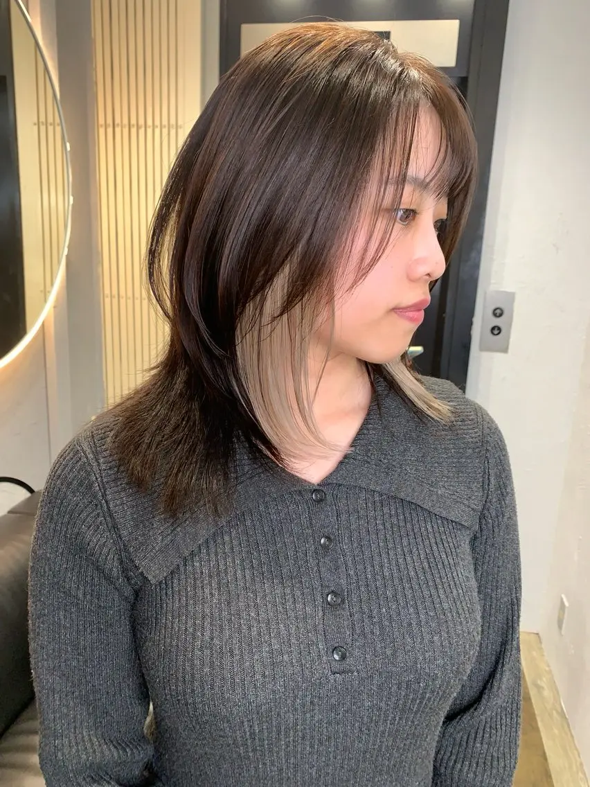 ミディアム ヘアカラー GISEL 筑紫野店のヘアスタイル