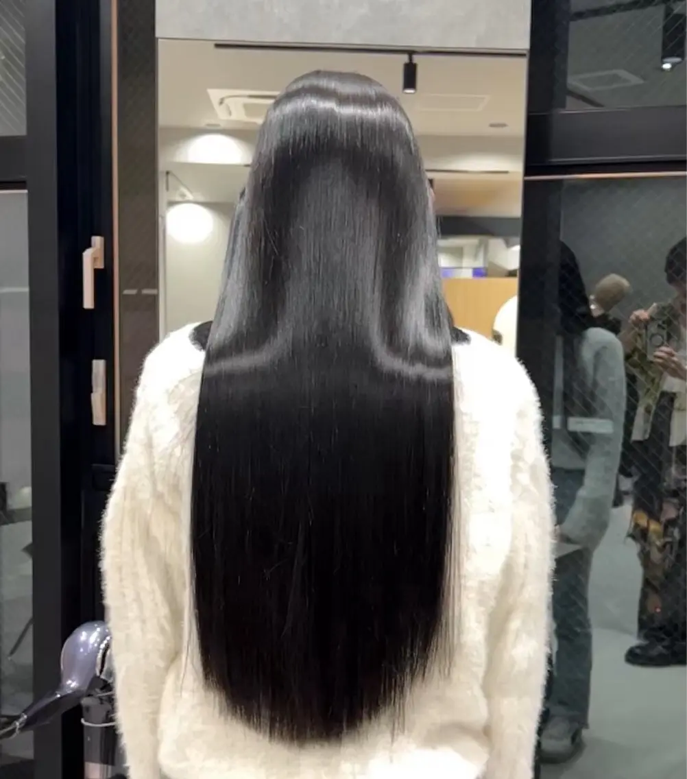 ロング 縮毛矯正 福岡美容室/髪質改善 あおいのヘアスタイル