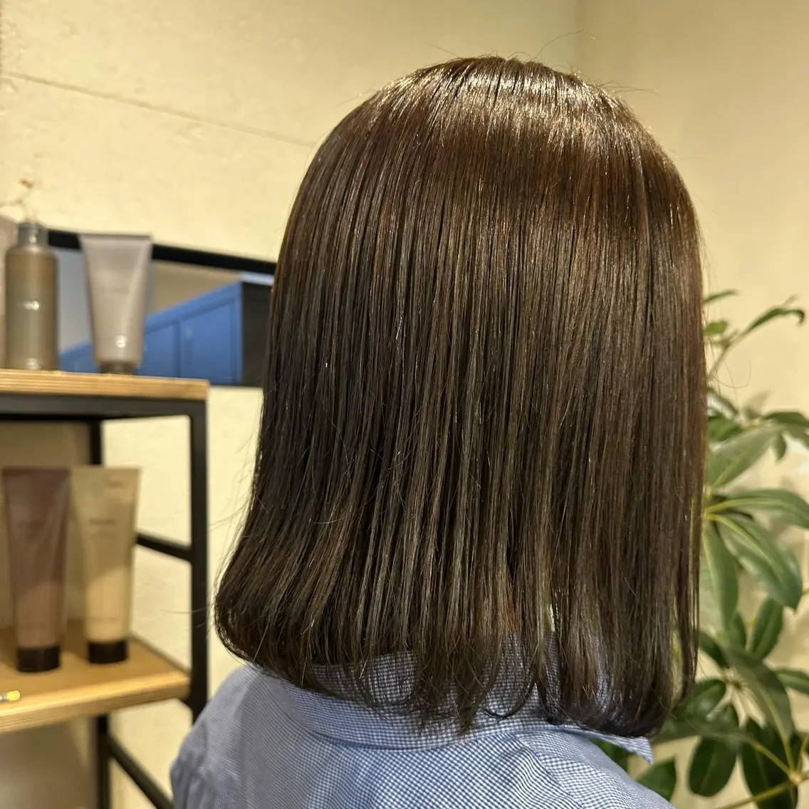 ミディアム カラー momo 札幌美容師のヘアスタイル