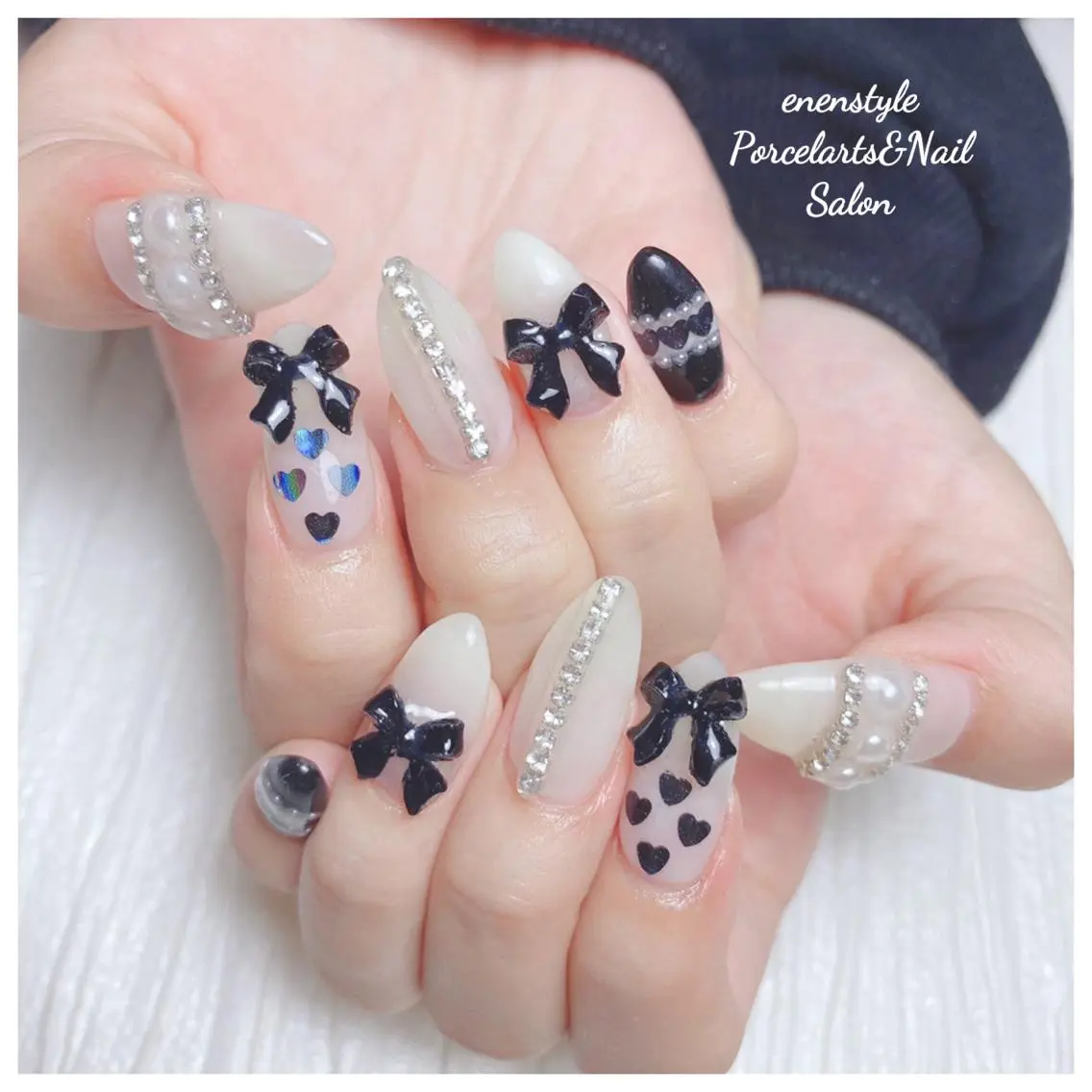 ミディアム ネイル 🐾enen style 🐾のネイルデザイン