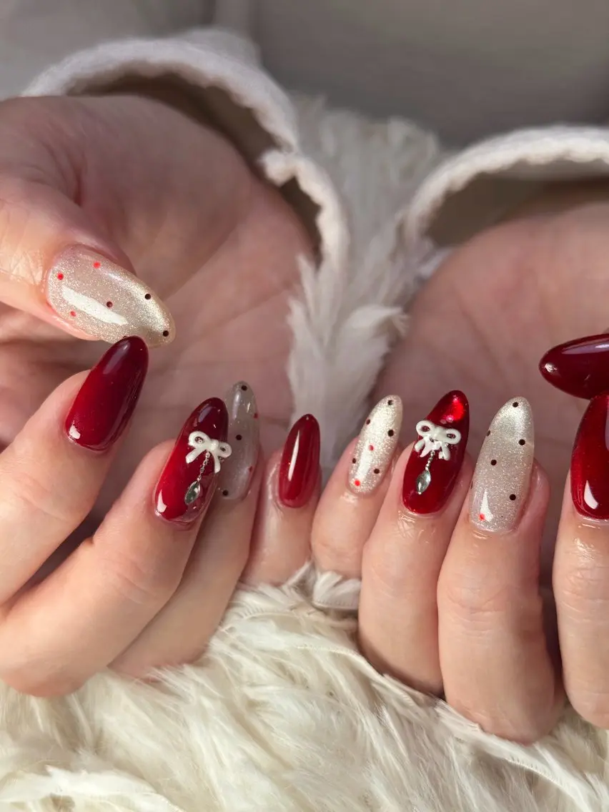 ミディアム ハンドネイル Latte Nail 十三のネイルデザイン