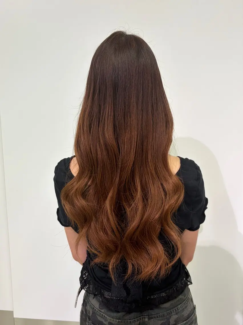 ロング 韓国風ヘア 田村 瑠菜のヘアスタイル