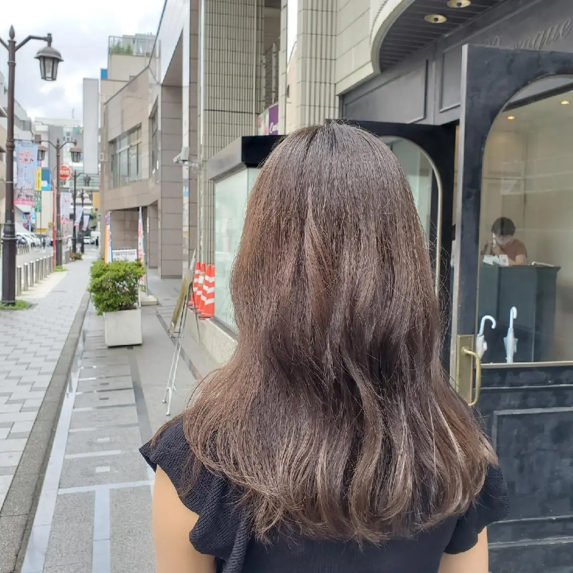 ミディアム カラー ベージュカラー ブリーチ ブリーチなしカラー 竹尾 優斗のヘアスタイル