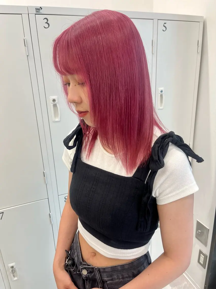 ミディアム カラー ヘアカラー 🎀透明感 カラー🎀ミズキのヘアスタイル