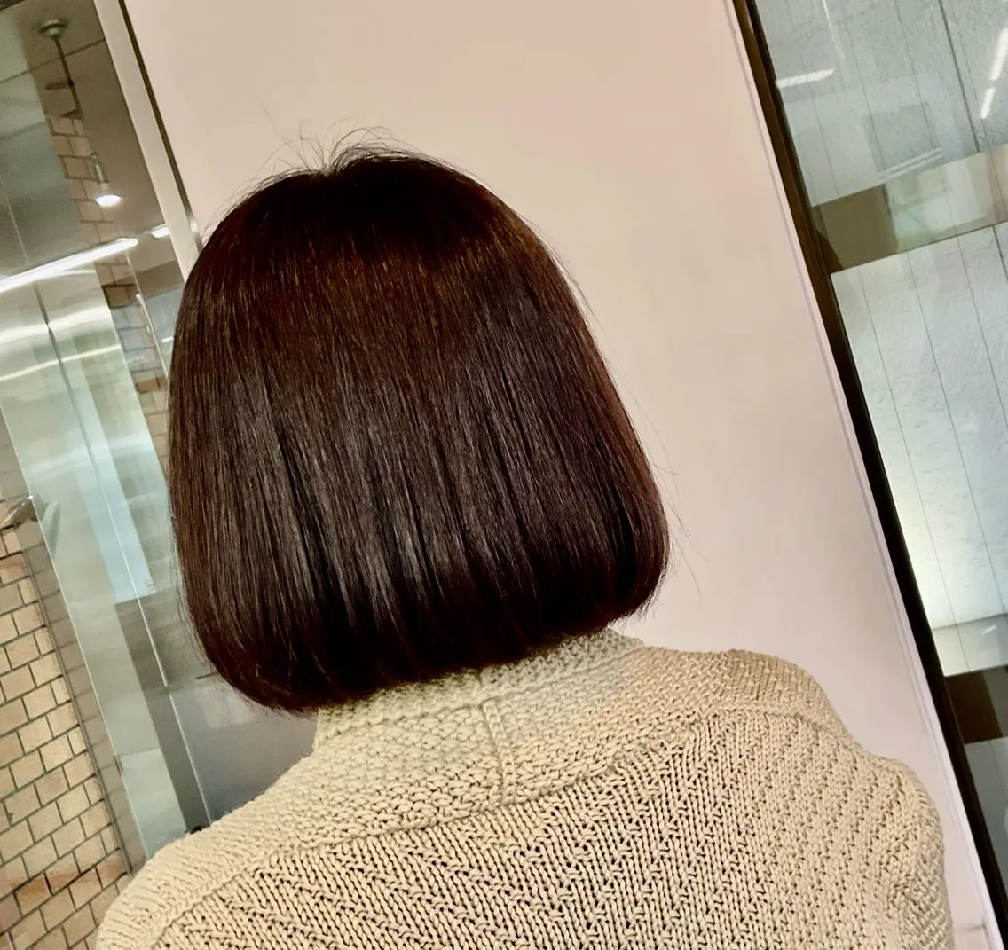 ミディアム カラー トリートメント au美容室 栄矢場町のヘアスタイル