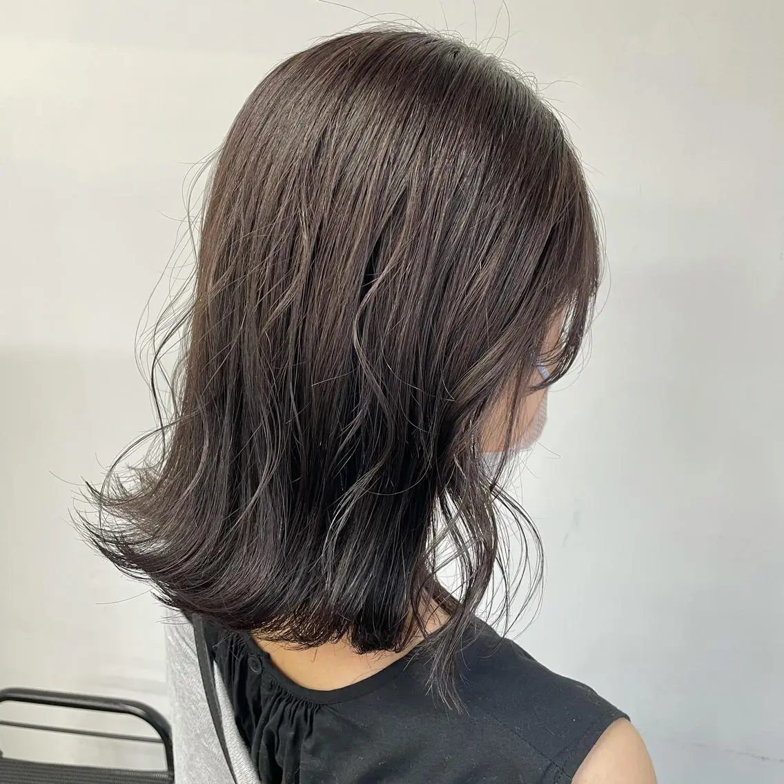 ミディアム カラー パーマ ヘアアレンジ メンズ キッズ ネイル マツエク・マツパ 透明感カラー・レイヤ ー🎀amika🎀のヘアスタイル