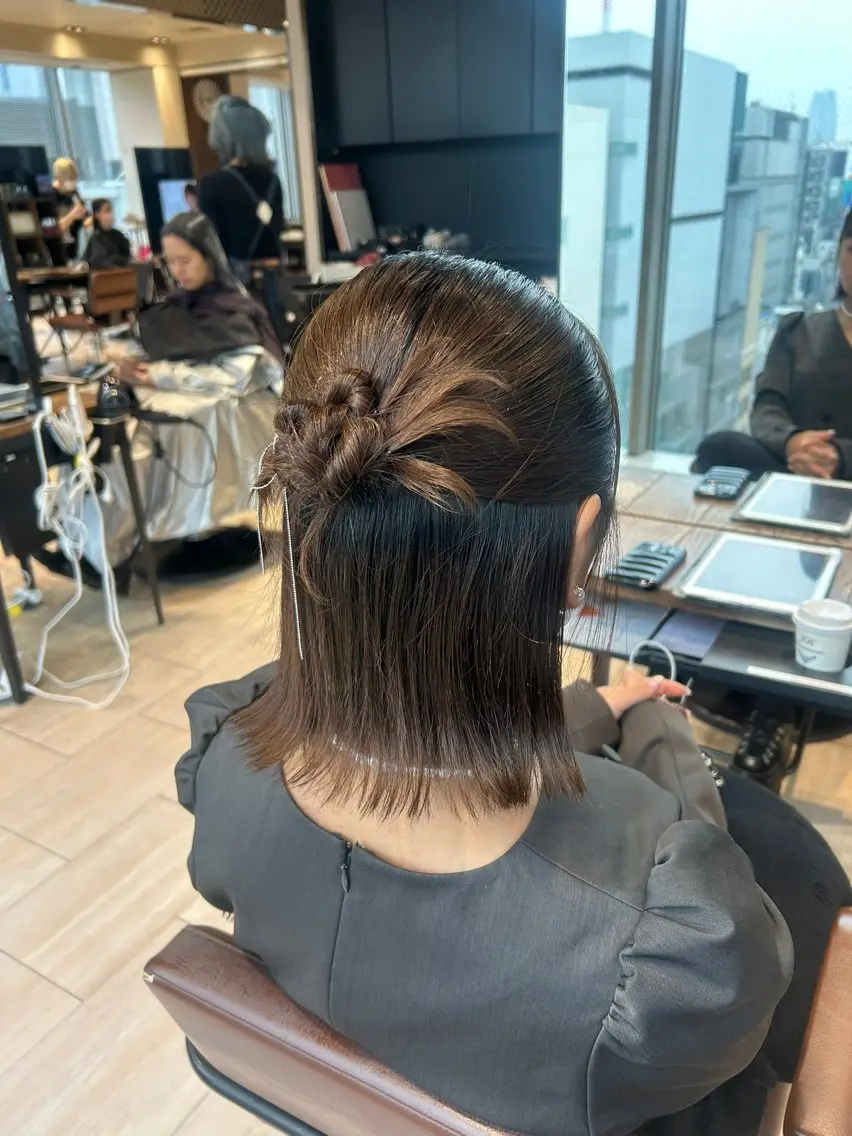 ショート ヘアセット 🎀大竹美侑/顔まわ りカット/レイヤーのヘアスタイル