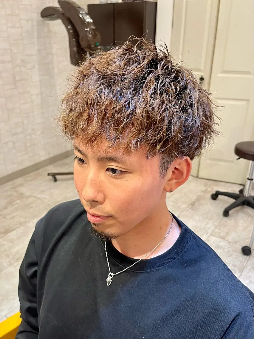 【⚡️メンズセットの時短に⚡️】カット+パーマ ※ツイスパ可 🦄の写真