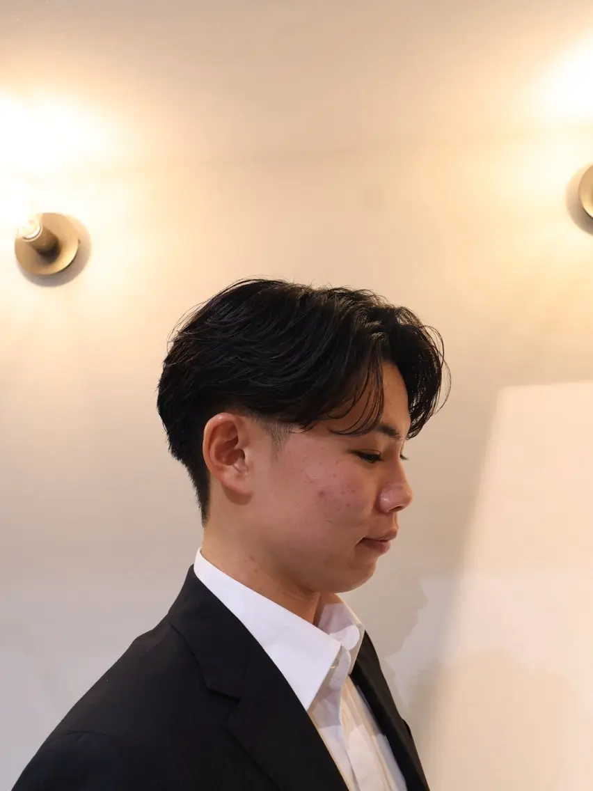 パーマ メンズ カット パーマ 大阪茶屋町 メンズカット関田拳のヘアスタイル