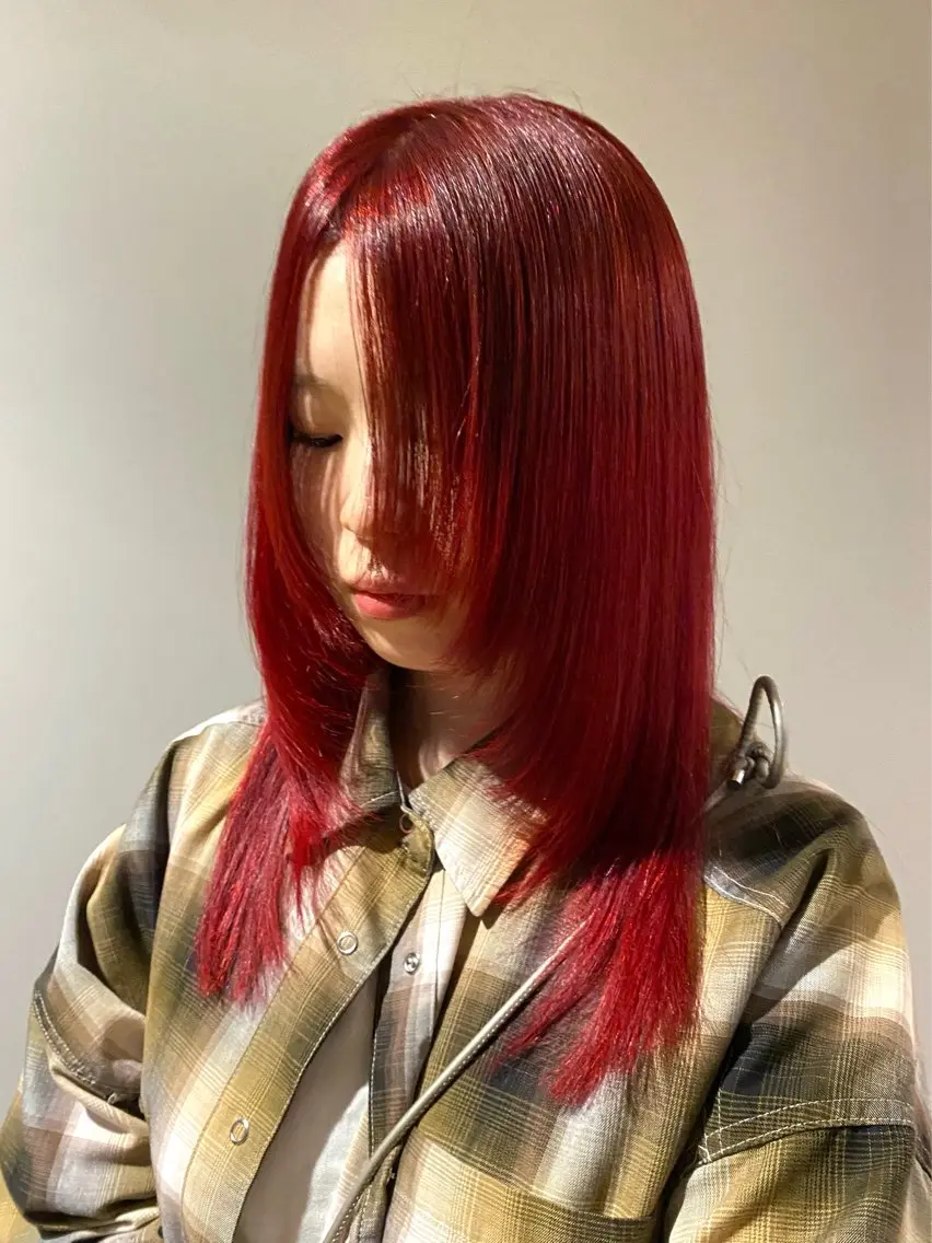 セミロング カラー トレンド/天神大名 カラー特化/レイヤーのヘアスタイル