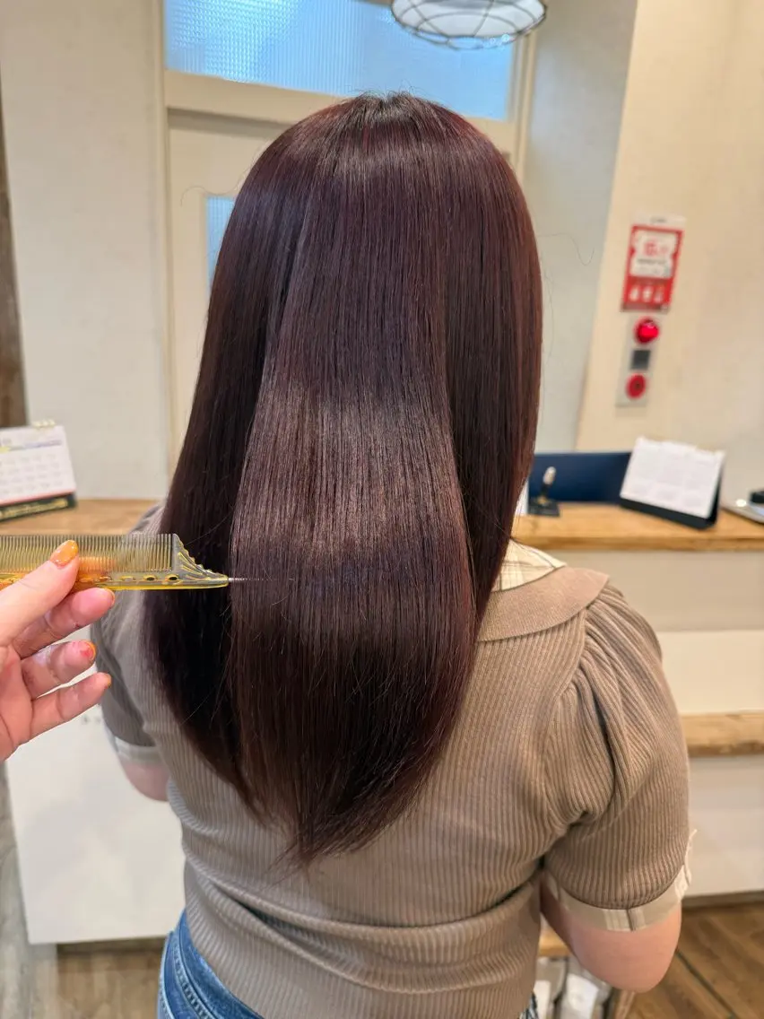 カラー ラベンダーカラー ラベンダーピンク ピンクカラー ヘアカラー カラーモデル/ 寺嶋栞奈のヘアスタイル