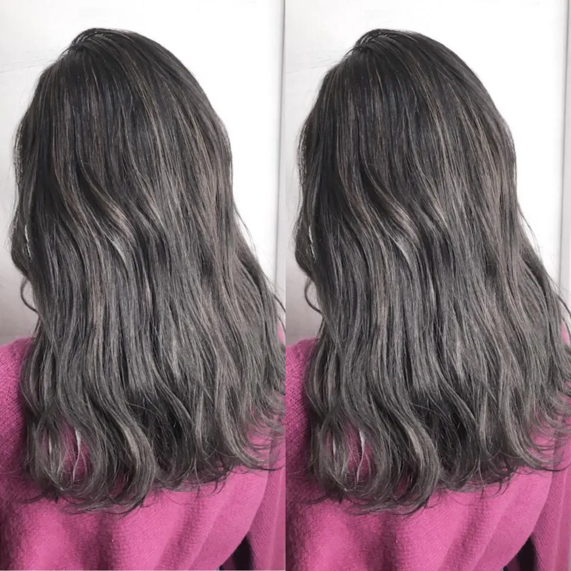 ミディアム カラー アディクシーカラー ハイライトカラー ハイライト カット ヘアカラー BOX mico.のヘアスタイル