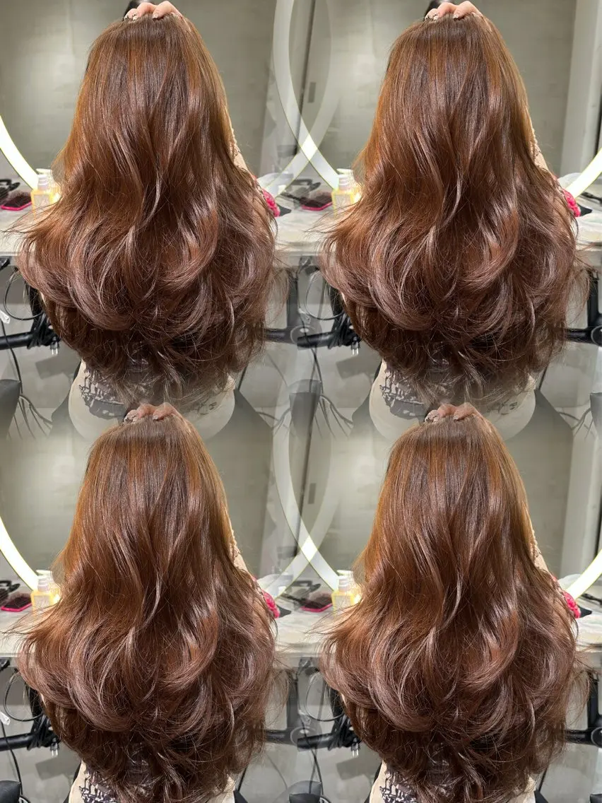ロング カラー ベージュカラー ブリーチ 透明感カラー グレージュ ラベンダーカラー ヘアカラー 佐渡優 365連勤する美容師のヘアスタイル