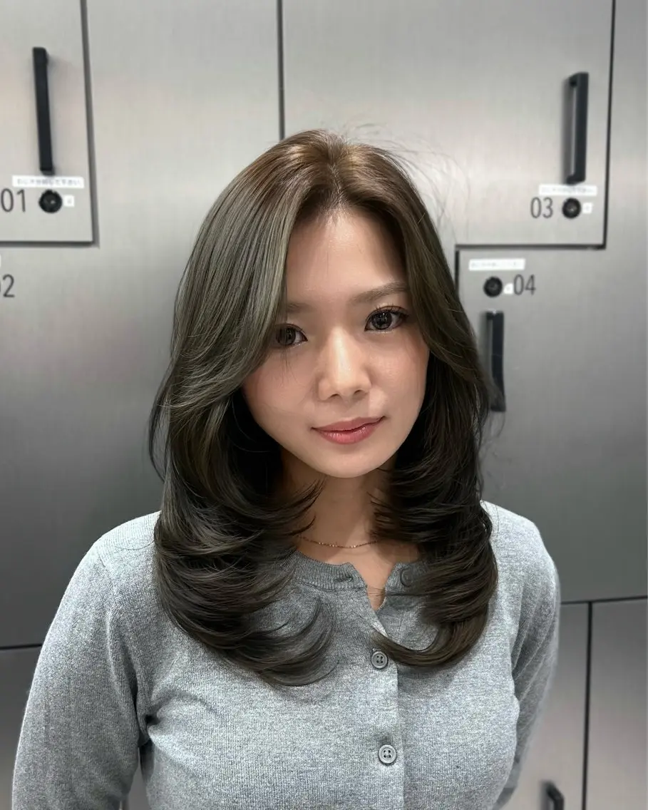 ロング レイヤーカット カット ヘアカラー トリートメント 大人レイヤー/艶美髪 🇺🇸TOMONAのヘアスタイル
