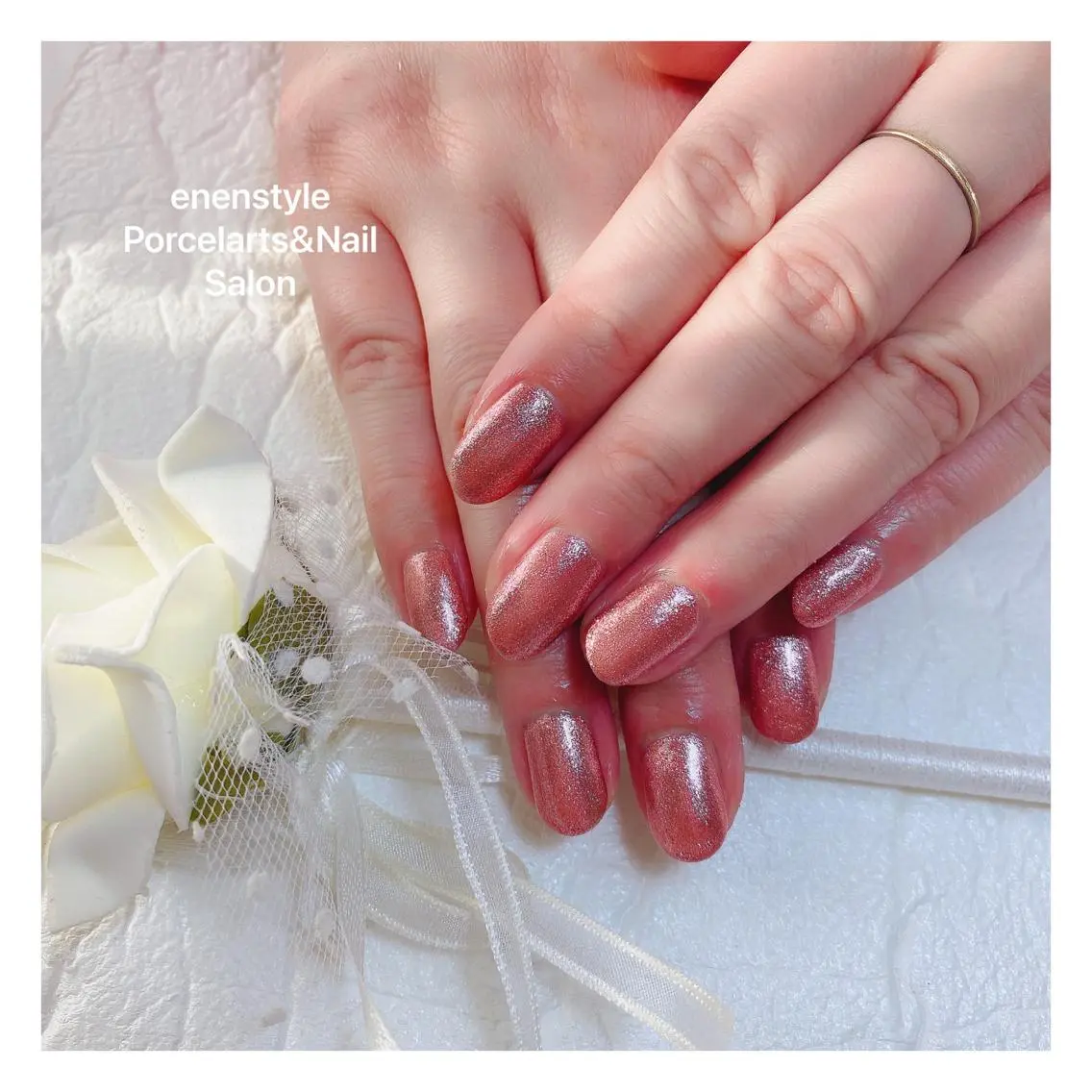 ミディアム ネイル 🐾enen style 🐾のネイルデザイン