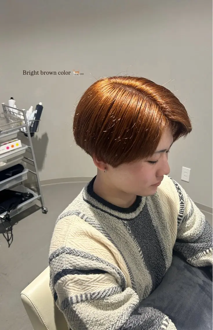 カラー メンズ メンズブリーチ ブリーチ ブラウンカラー ヘアカラー 🌻東尾 凜🌻のヘアスタイル