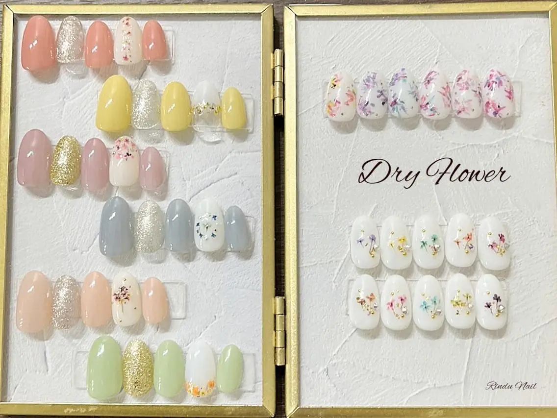 ネイル フラワーネイル Rindu Nail 名駅3のネイルデザイン