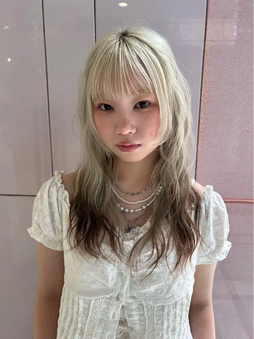 セミロング カラー ヘアカラー rento🎨 /ブリーチモデル募集のヘアスタイル