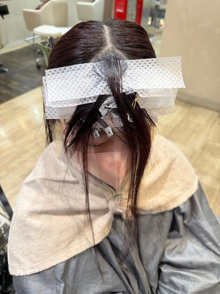 縮毛矯正 廣末 千菜のヘアスタイル