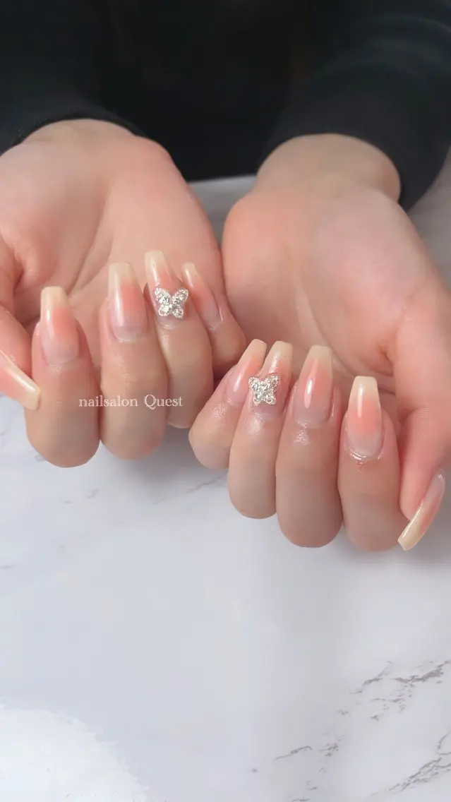 ネイル チークネイル 春ネイル ハンドネイル nailsalon Questのネイルデザイン