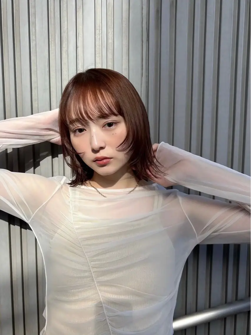 カラー ♻️ブリーチなし カラー♻️のヘアスタイル