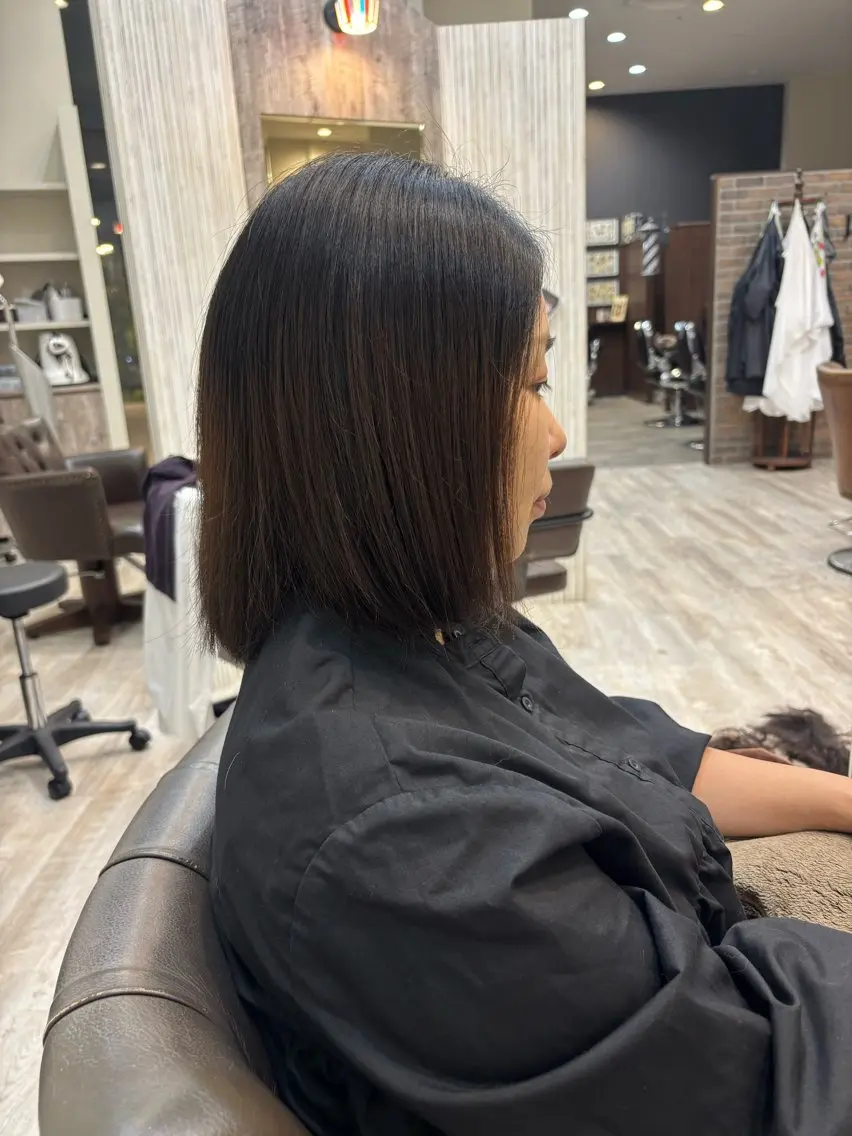 ミディアム カット 加藤 優子のヘアスタイル