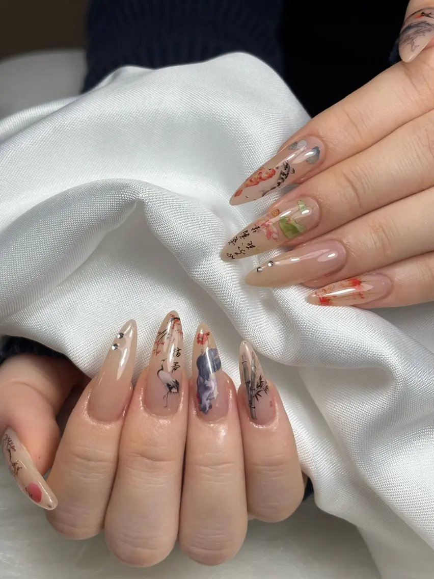 ネイル キラキラネイル 韓国ネイル マグネットネイル 夏ネイル ワンホンネイル ハンドネイル Sully Nail Labのネイルデザイン
