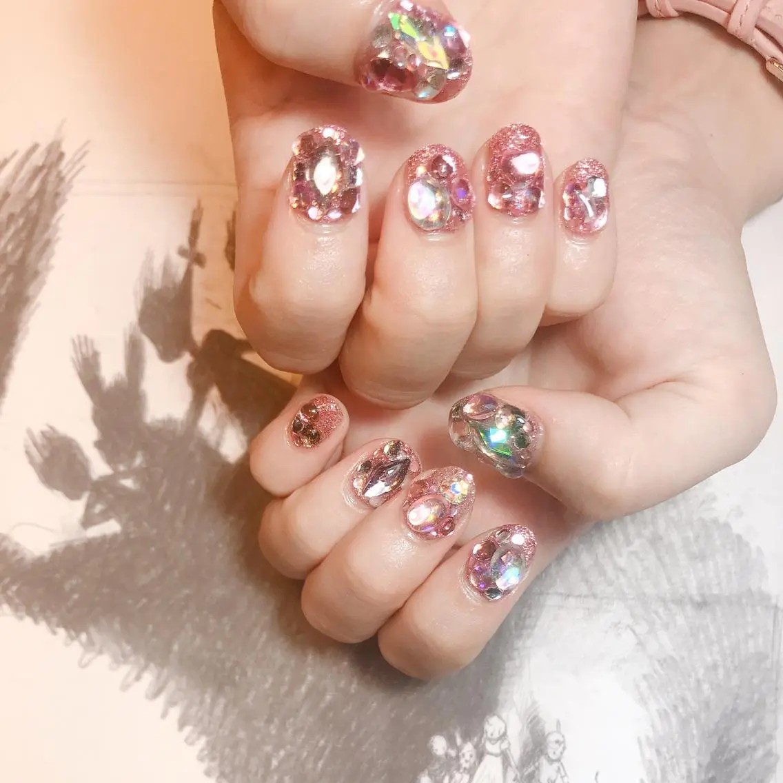 ネイル キラキラネイル owlnail /持込みデザイン専門のネイルデザイン