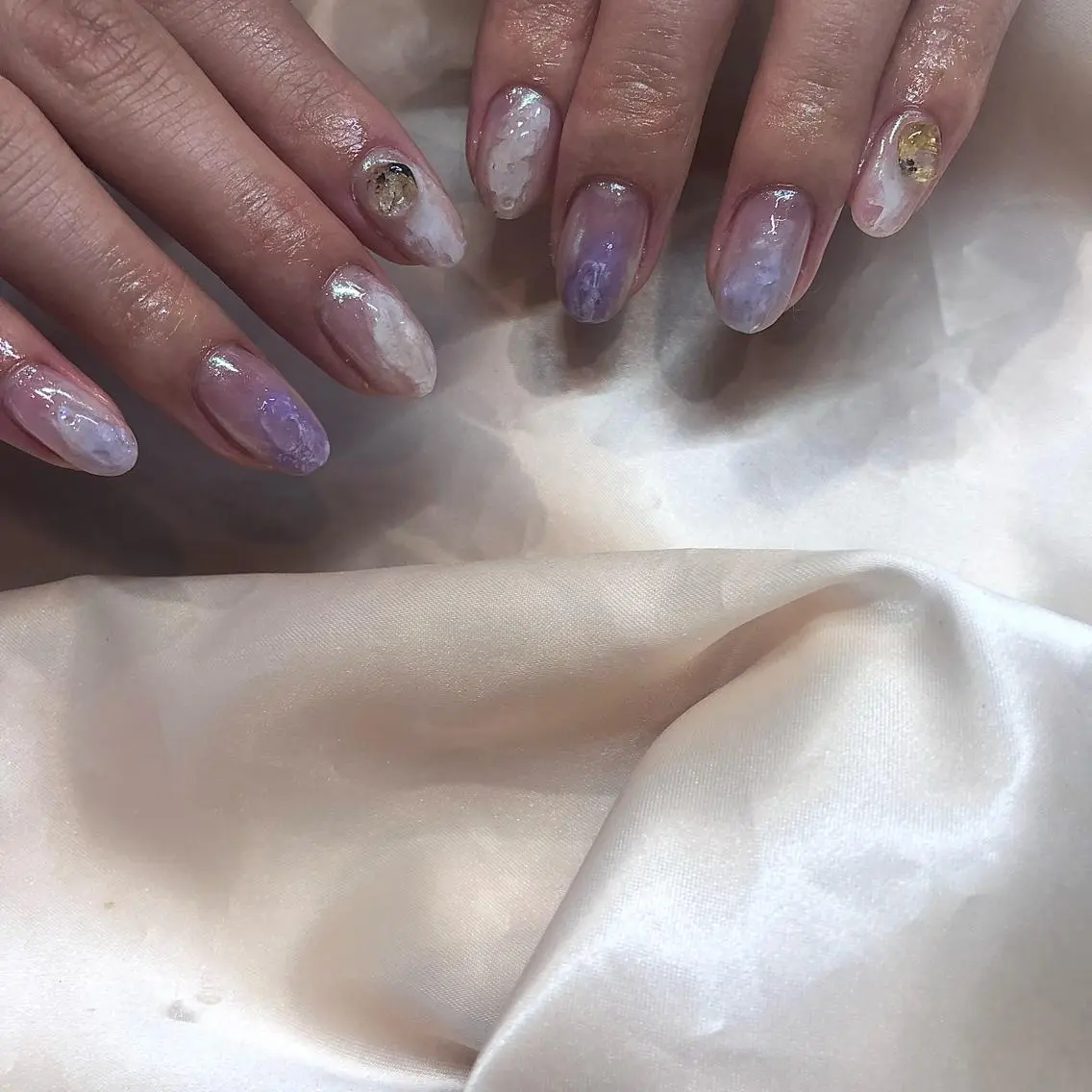 ネイル パラあり！フィルイン 美フォルムのネイルデザイン